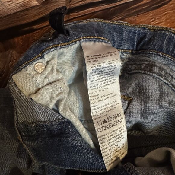 Levi Strauss Signature Boys Blue Straight Leg Denim Jeans Size 14 Regular Casual - Picture 9 of 11